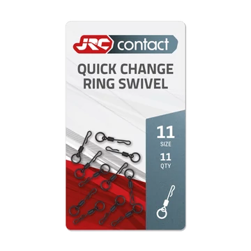 JRC Nagykarikás Gyorskapocs Forgóval Quick Change Ring Swivel (11db)