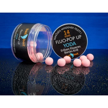 Bait Bait Yoda 6, 8, 10, 12, 14, 16, 20mm Fluo Pop Up - Yoda Fluo Pop Up 7 féle méretben