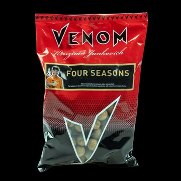 VENOM Boilie Four Seasons 20MM, 24MM / 900GR - rákos összetevőket tartalmazó, édes - krémes bojli 2 féle méretben