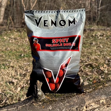 VENOM SOLUBLE BOILIE 20MM, 24MM SPICY - Venom csípős ízvilágú oldódó bojli két méretben: 20mm, 24mm