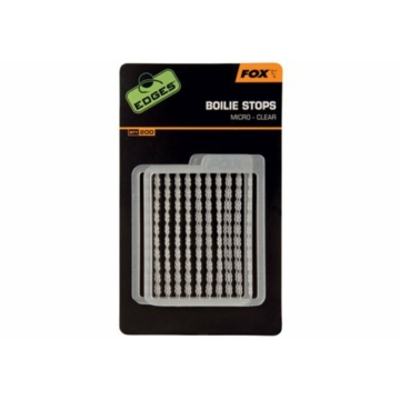 Fox Edges Boilie Stops Micro Clear - bojli stopper áttetsző színben mikró méretben
