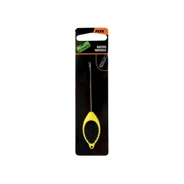 Fox Edges Micro Gated Needle Yellow - sárga vékony fűzőtű