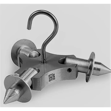 Icc mérlegátalakító adapter tapogató rúdhoz inox kampóval