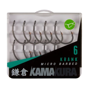 Korda Kamakura Krank Hook Size 6 - extra éles mikroszakállas pontyozó horog 6-os