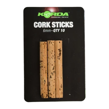 Korda Cork Sticks 4mm/6mm/8mm - pót parafarudak 3 féle méretben