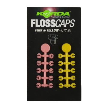 Korda Floss Caps Pink/Yellow - bojli stopper "pink/sárga" színben