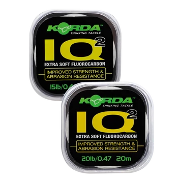 Korda IQ2 Extra Soft Fluorocarbon Hooklink - előkezsinór 15-20 lb 20m