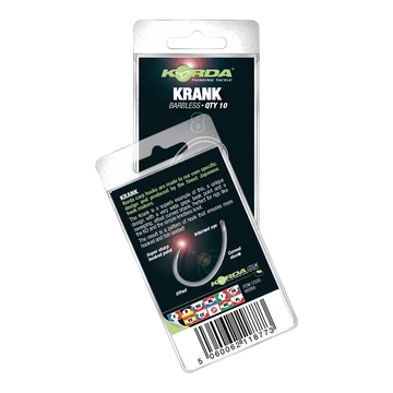 Korda Krank Hook Barbless 4-10 méretig - szakáll nélküli ponytozó horog