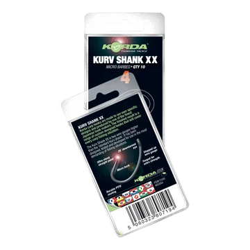 Korda Kurv Shank XX Hook - mikro szakállas pontyozó horog 2-4es méret