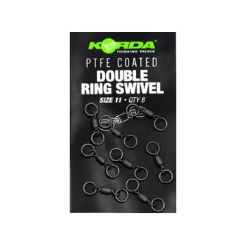Korda PTFE Double Ring Swivel Size 11 - dupla nagykarikás 11-es forgókapocs