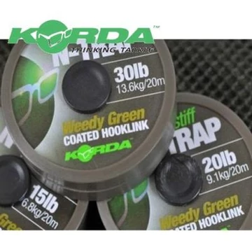 Korda N-Trap Soft Hooklink Green 15lb - előkezsinór zöld színben 20 méter