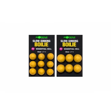 Korda Slow-Sinking Boilie Plastic Wafter Esenctial Cell 15mm/18mm - lassan süllyedő gumi bojli &quot;esenctial cell&quot; ízben két méretben