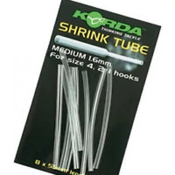 Korda Shrink Tube 1,6mm Clear - zsugorcső "áttetsző" színben