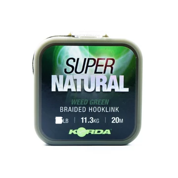 Korda Super Natural Weedy Green - előkezsinór 18 lb 20m