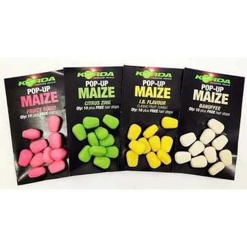 Korda Pop Up Maize Fake - lebegő nagyszemű kukorica csali imitáció 5 féle színben és aromával