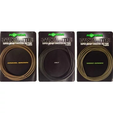 Korda Dark Matter Super-Heavy Tungsten Rig Tube Gravel Brow/Weed/Silt - ólmozott gubancgátló cső 3 féle színben