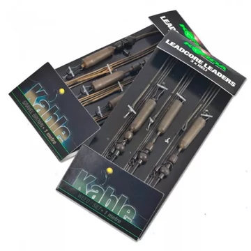 Korda Leadcore Leader 3 x Heli Gravel/Weed- előkötött helikopter leadcore 2 féle színben