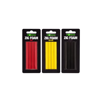 Korda Zig Foam I Red I Yellow I Black - úszó habszivacs Zig-horgászathoz 3 féle színben