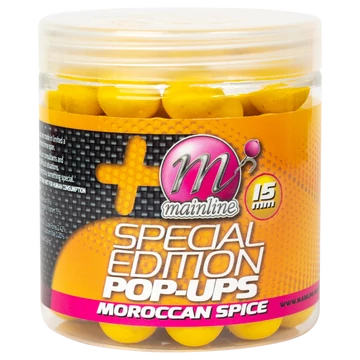 Mainline Limited Edition PopUps Moroccan Spice 15mm (Yellow) - sárga limitált kiadású &quot;marokkói fűszeres&quot; ízesítésű 15mm-es pop-up-ok