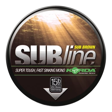 Korda Subline Ultra Tough Brown - barna monofil főzsinór  30mm-40mm ig