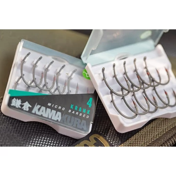 Korda Kamakura Krank Hook - extra éles mikroszakállas pontyozó horog 2-es, 4-es, 6-os és 8-as méretekben