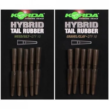 Korda Hybrid Tail Rubber Gravel/Clay I Weed/Silt - gumiharang 2 féle színben