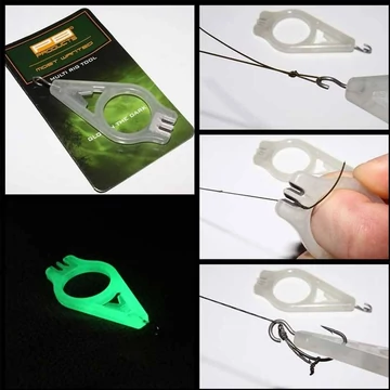 PB Products Glow in The Dark Multi Rig Tool - csomóhúzó és hámozó többfunkciós eszköz