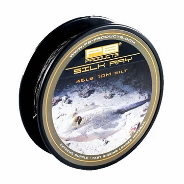 PB Products Silk Ray 45lb "Silt/Weed" - előtétzsinór 10 méter "iszap"vagy "növényzet" színekben