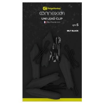 RidgeMonkey Connexion Uni Lead Clips Silt Black - ólomklipsz &quot;agyagos&quot; fekete színben