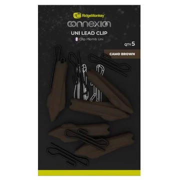RidgeMonkey Connexion Uni Lead Clip Camo Brown - ólomklipsz "camo" barna színben