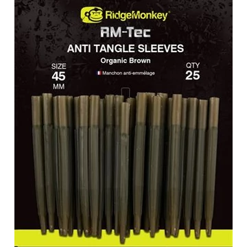 RidgeMonkey Rm-Tec Anti-Tangle Organic Brown Long - hosszú gubancgátlós gumihüvely barna színben 