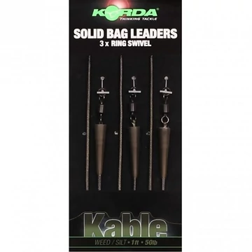 Korda Solidz Bag Leaders - előkötött Leadcore szerelék PVA tasakhoz