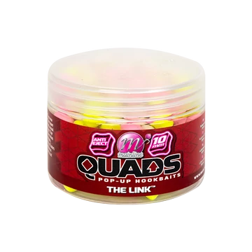 Mainline Baits Pop Up Quad Hookbait Link 10mm - négyszögletes pop-up horogcsali "Link" ízesítés 10mm