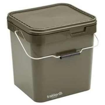 Trakker 17 Litre Olive Square Containers - 17 liters szögletes műanyag vödör