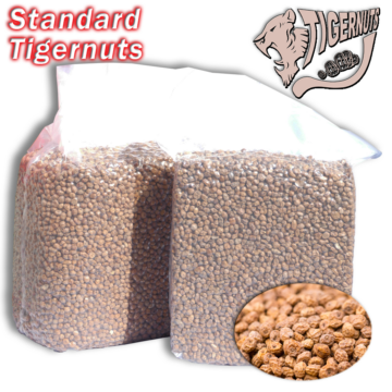 Standard Tigernuts - tigrismogyoró zsugorfóliás 1kg, 5kg, 12,5kg vagy 25kg-os zsákokban 8-12mm-es méretben
