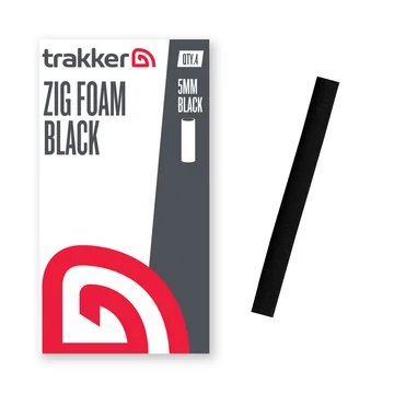 TRAKKER ZIG FOAM BLACK SIZE 5MM - ZIG RIG SZIVACS 5mm-es MÉRET, FEKETE SZÍNŰ