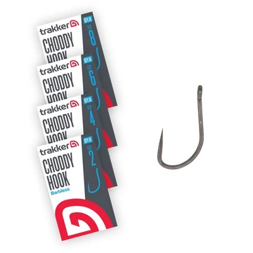 TRAKKER CHODDY BARBLESS HOOK SIZE 2, 4, 6, 8 - SZAKÁLL NÉLKÜLI HOROG 4 FÉLE MÉRETBEN (2, 4, 6, 8-as méret)