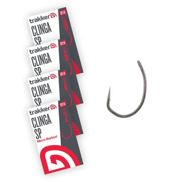 TRAKKER CLINGA SP MICROBARBED HOOK SIZE 2, 4, 6, 8 - MICRÓSZAKÁLLAS HOROG NÉGY MÉRETBEN: 2, 4, 6, 8