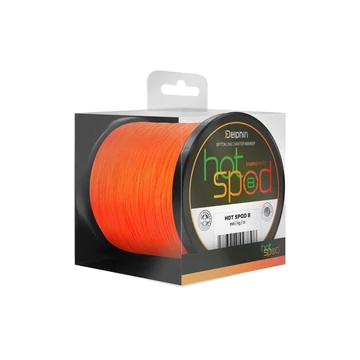 Delphin Fonott Zsinór HotSPOD 8 / narancsszínű 0,14mm 9,6kg 300m