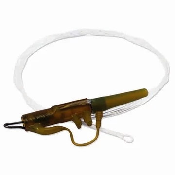 Carp&#039;R&#039;Us Előkötött Fluorocarbon Snag Clip System Black (92cm)