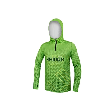 Delphin Kapucnis Hosszúujjú Póló UV ARMOR 50+ Neon