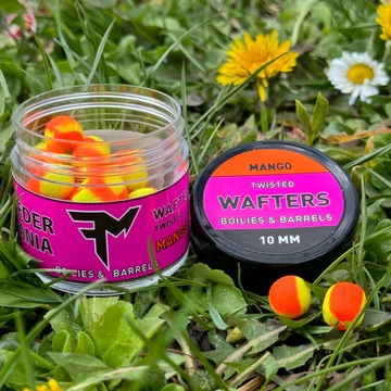 Feedermánia Wafters Twisted Boilies &amp; Barrels Mangó