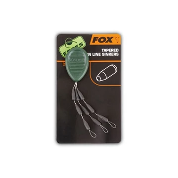 FOX Kúpos Gumiütköző Edges Tapered Mainline Sinkers