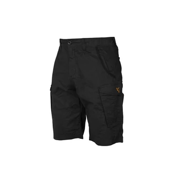 FOX Collection Combat Shorts Black &amp; Orange Oldalzsebes Rövidnadrág