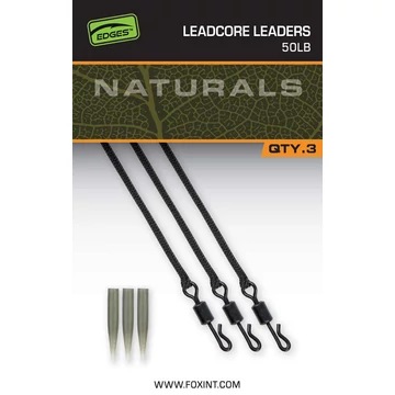 Fox Előkötött Leadcore Naturals Leadcore Leaders (3db) - 50lb