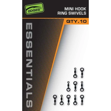 Fox Edges Forgó Mini Hook Ring Swivels (10db)
