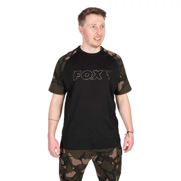 Fox Póló Black / Camo Outline T-shirt