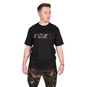 Fox Póló Black / Camo Logo T-shirt