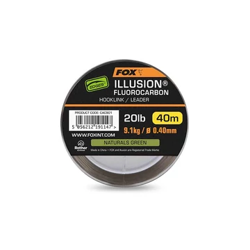 Fox Edges Fluorocarbon Előkezsinór Illusion (Naturals Green, 40m)