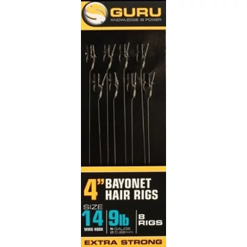 Guru MWG Bayonet Ready Rigs 4&quot; Előkötött Előke